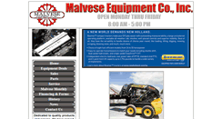 Desktop Screenshot of malveseequipment.com